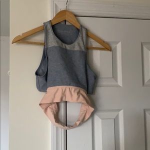 Outdoor voices slash back crop